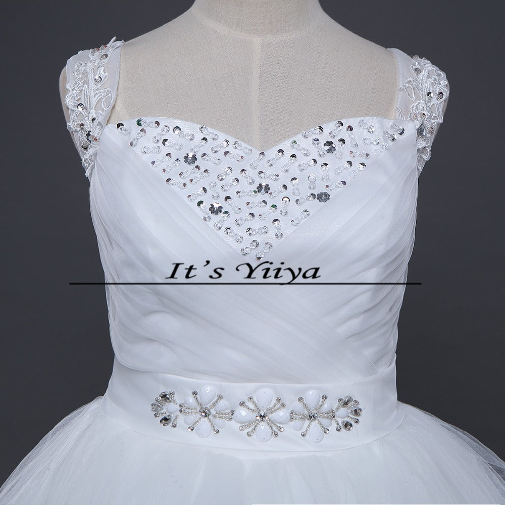 Free shipping new wedding dress 2017 plus size lace up dresses cheap wedding gown made in China frock Vestidos De Novia HS145