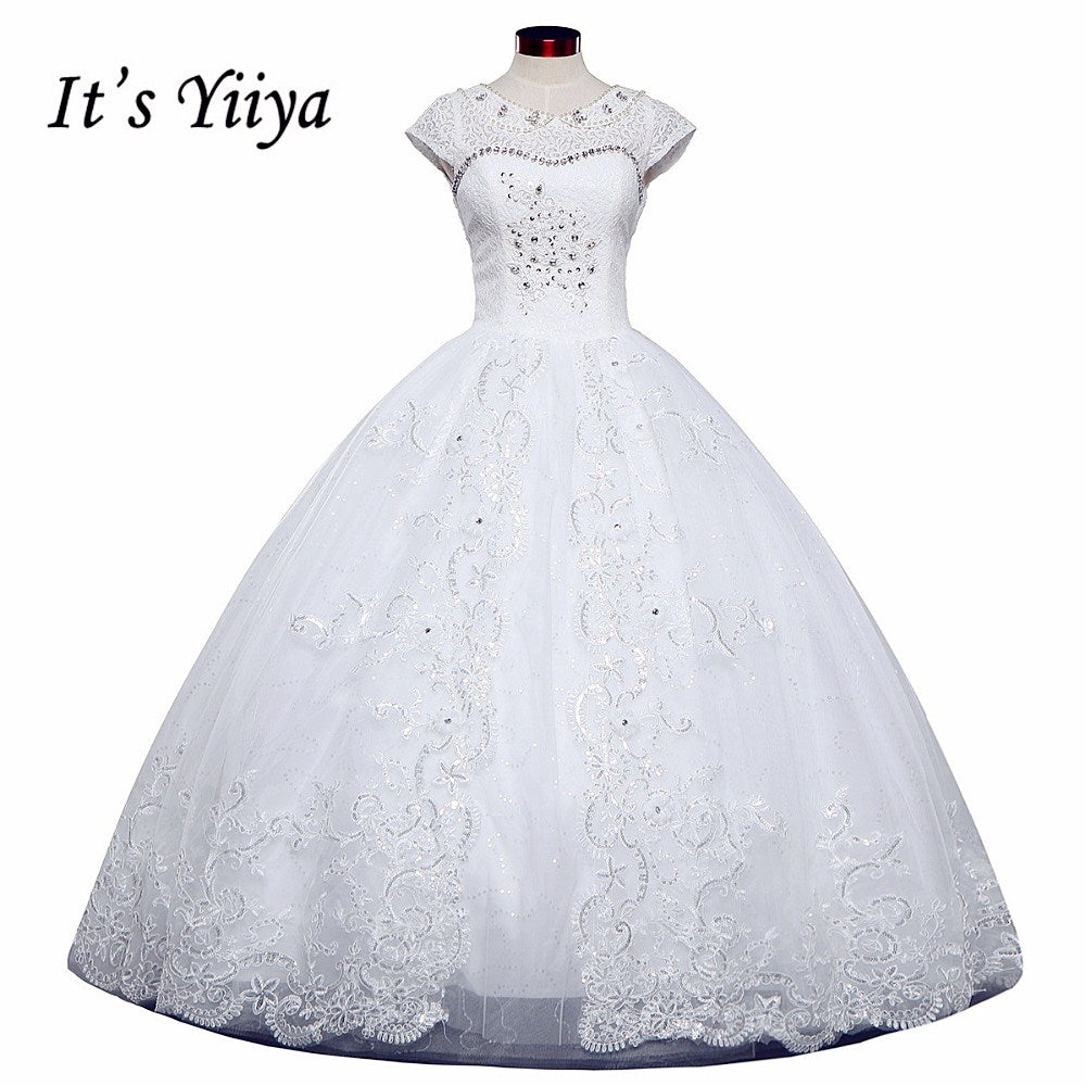 Free shipping 2015 new white high quality wedding dress princess Vestidos De Novia fashion wedding gown HS410