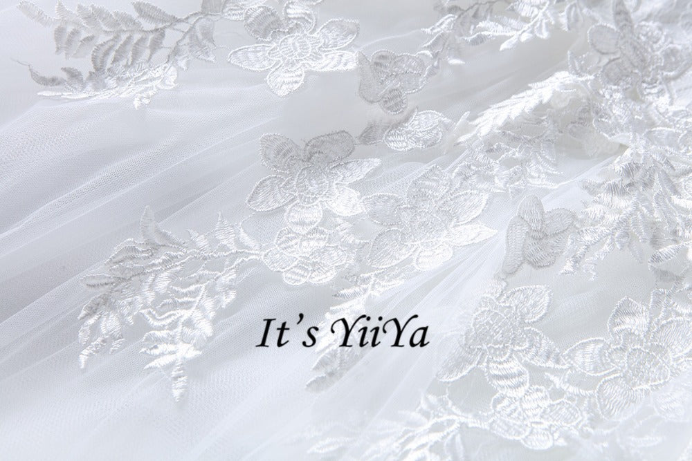 2017 New Free shipping O-neck Wedding Dresses Cheap Ball Gowns Appliques Frocks dress Embroidery Bride Vestidos De Novia IY020