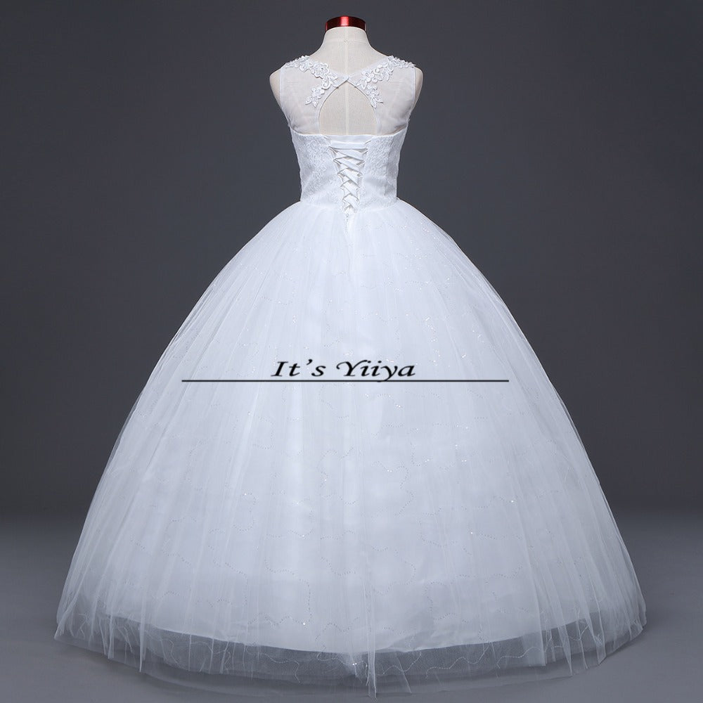 Free Shipping 2016 new White Wedding Dresses Princess design fashion lace sex Vestidos De Novia Quality Wedding Frocks Y21