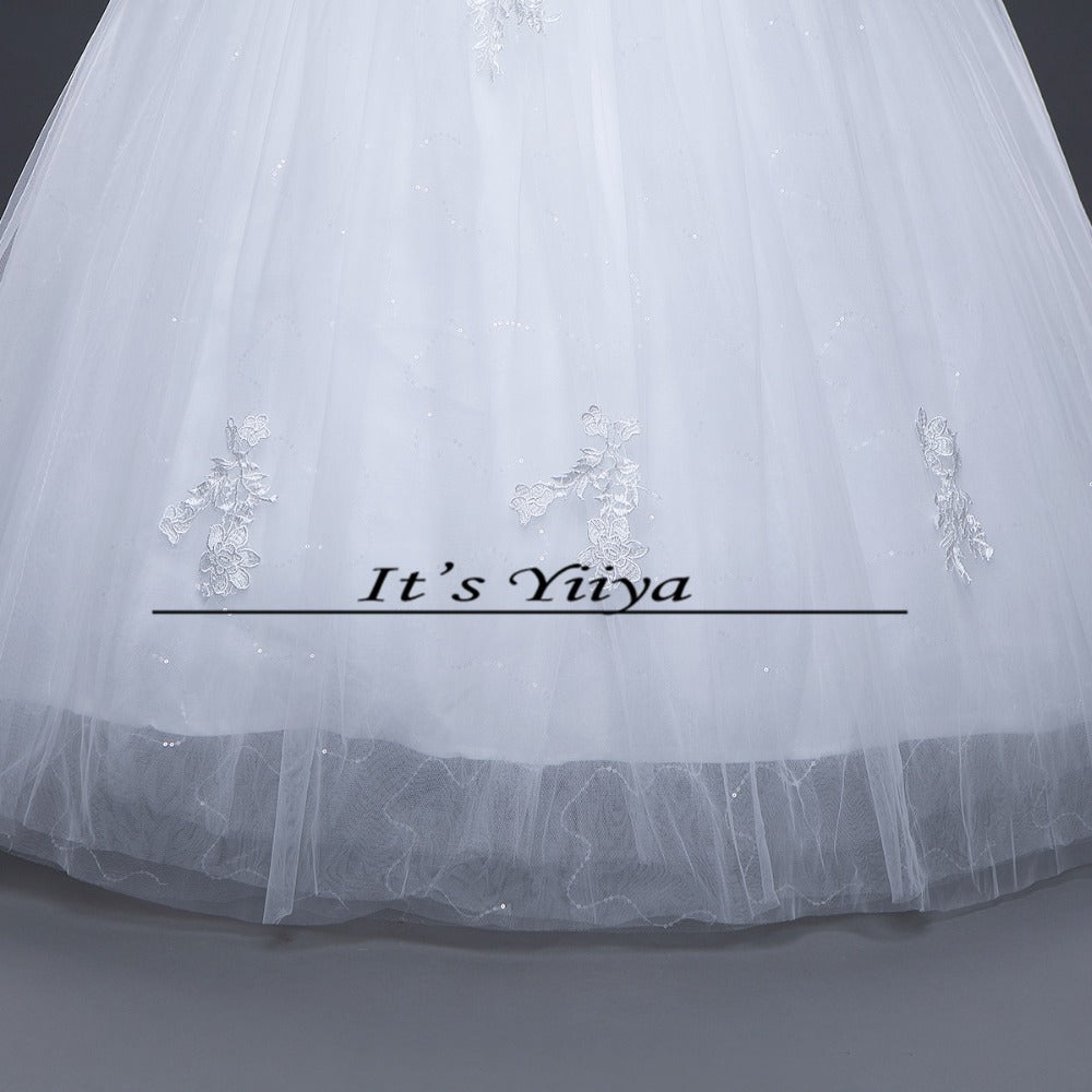 Free shipping 2017 Summer Sleeves Lace Boat Neck Wedding Dresses Plus size Princess Bride Gowns Vestidos De Novia HS252