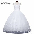 Free shipping YiiYa 2016 new Bridal White wedding dress Wedding gowns Trailing Romantic Train Frocks Vestidos De Novia HS223