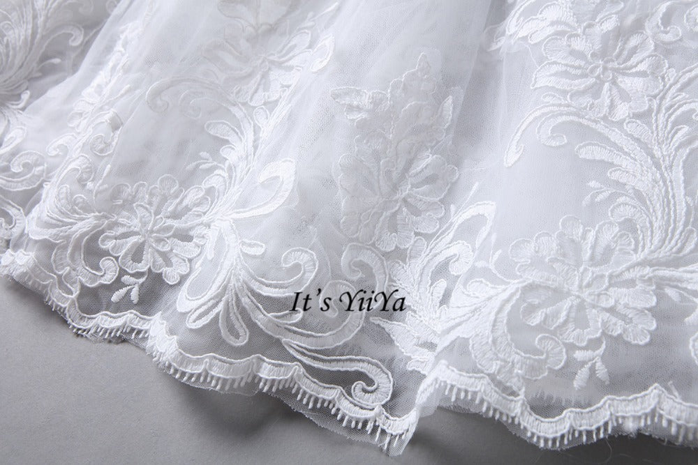 Free Shipping High neck Vestidos De Novia Off white dress Bridal Ball gowns Long sleeve Frocks Elegant Wedding dresses IY030