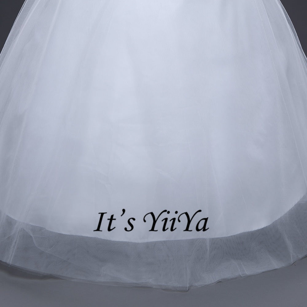 2017 New Arrival Free Shipping Off white Wedding dresses Strapless Bridal Ball gowns Sleeveless Frocks Vestidos De Novia IY021