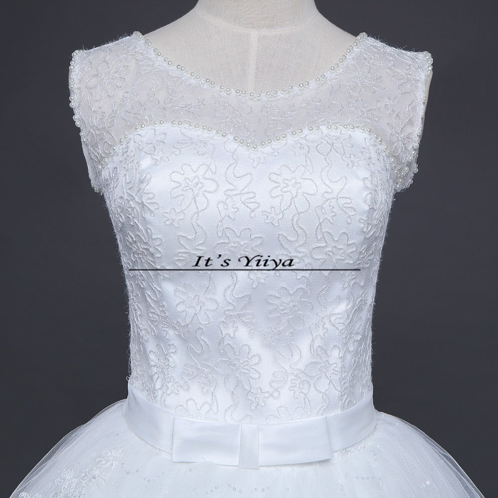 Free shipping New 2017 Summer O-neck Lace Simple Wedding Dress Plus size Princess Bride Frocks Vestidos De Novia HS249