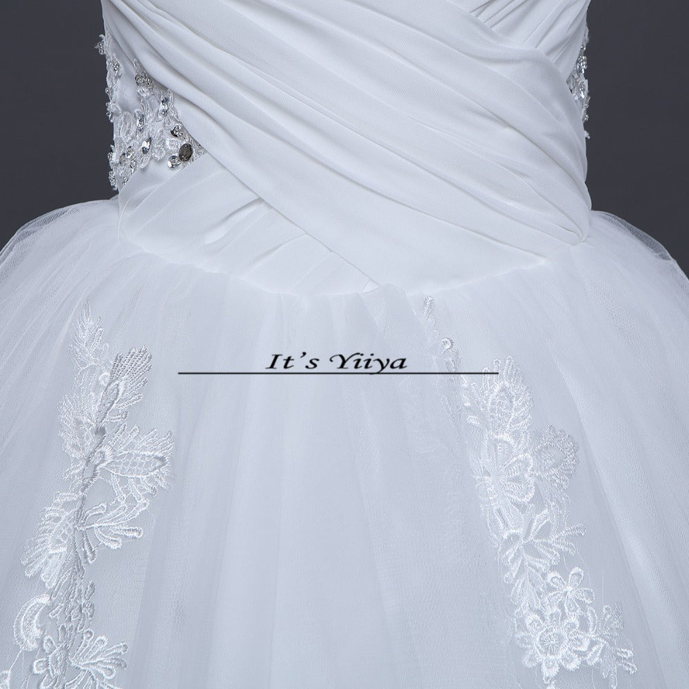 Free shipping wedding dresses white plus size lace dress cheap wedding gowns short sleeves bride dresses Vestidos De Novia HS162