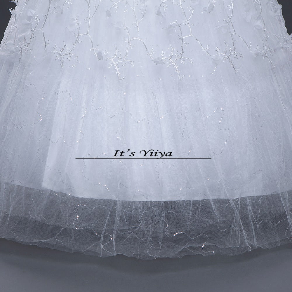 Free shipping New 2017 Summer O-Neck Short Sleeves Wedding Dresses Plus size Princess Bride Gowns Vestidos De Novia HS253