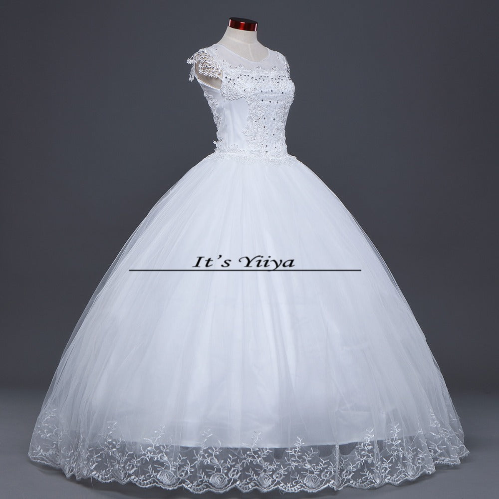 Free shipping 2016 new design White Vestidos De Novia Bride Princess Wedding Dress Wedding Ball Gowns Cheap Wedding Frocks HS228