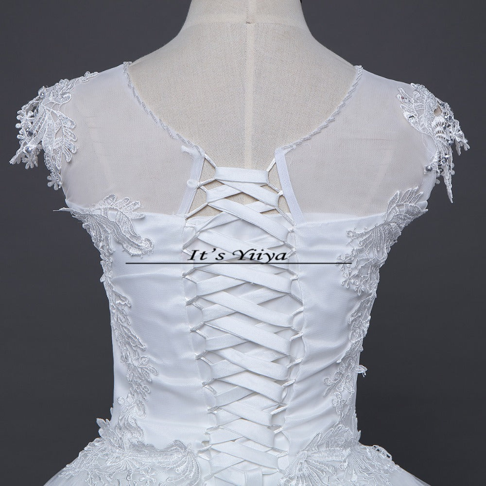 Free shipping 2016 new design White Vestidos De Novia Bride Princess Wedding Dress Wedding Ball Gowns Cheap Wedding Frocks HS228
