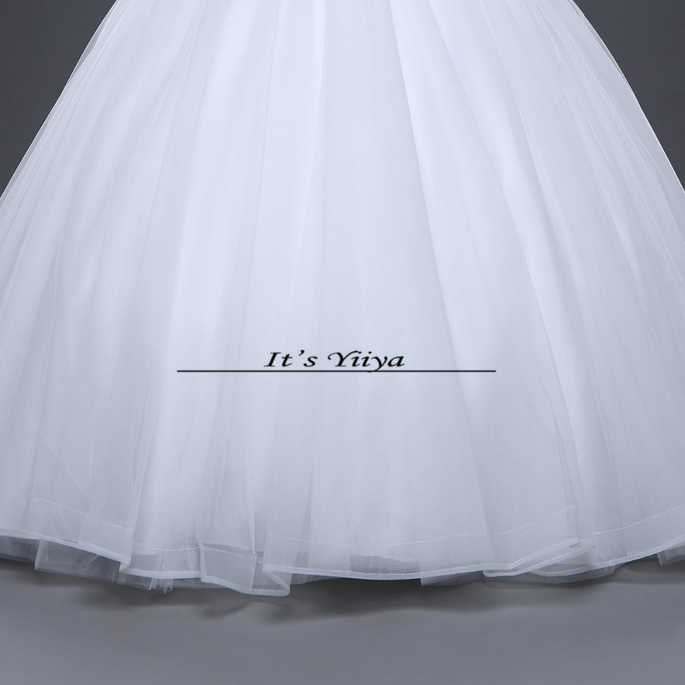 2017 Free shipping New Arrival Sleeveless Wedding Dresses Hater Ball Gowns Luxry Frocks dress Classic Vestidos De Novia IY039