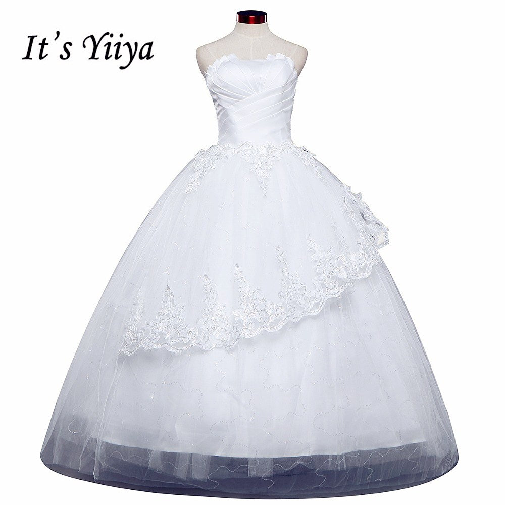 Free shipping 2015 new chiffon wedding dress white cheap price under 50 wedding dresses Bridal gowns Vestidos De Novia HS119