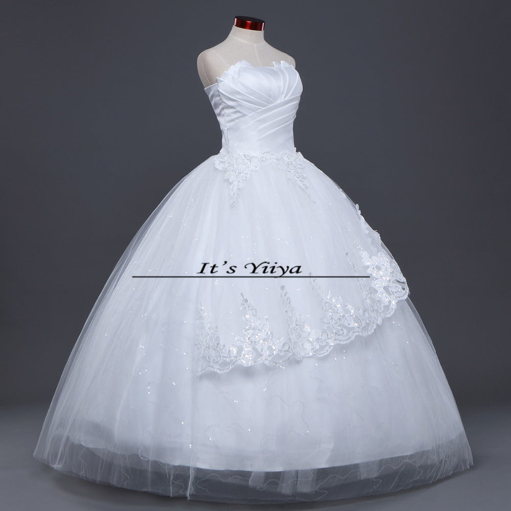 Free shipping 2015 new chiffon wedding dress white cheap price under 50 wedding dresses Bridal gowns Vestidos De Novia HS119