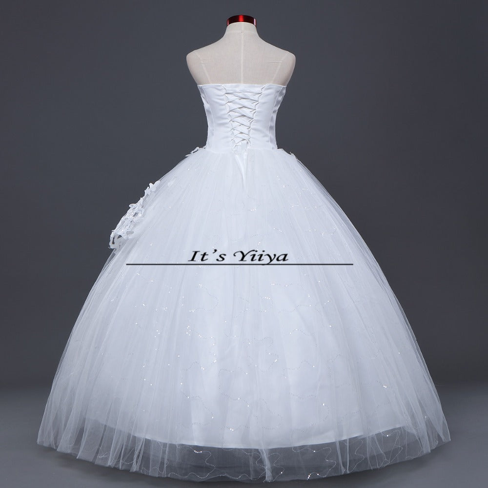 Free shipping 2015 new chiffon wedding dress white cheap price under 50 wedding dresses Bridal gowns Vestidos De Novia HS119