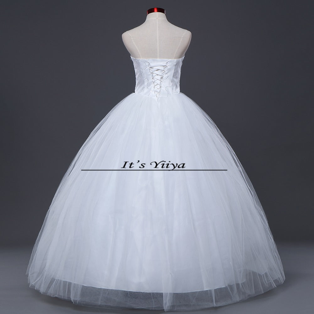 HOT Free shipping new princess wedding dress 2015 plus size fashionable cheap bridal Vestidos De Novia white wedding gown Y276
