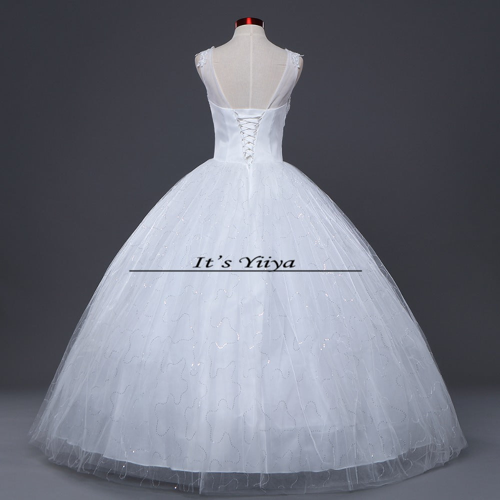 Free shipping white wedding gown cheap wedding dress 2015 new bride wedding dresses fashion Vestidos De Novia Y614