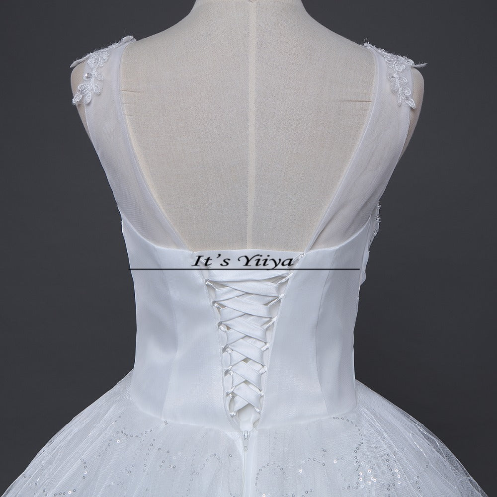 Free shipping white wedding gown cheap wedding dress 2015 new bride wedding dresses fashion Vestidos De Novia Y614
