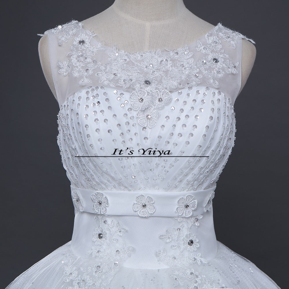 Free shipping white wedding gown cheap wedding dress 2015 new bride wedding dresses fashion Vestidos De Novia Y614