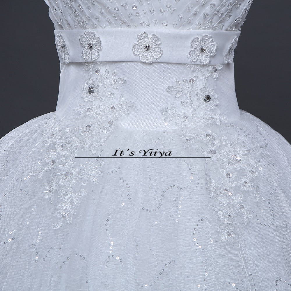 Free shipping white wedding gown cheap wedding dress 2015 new bride wedding dresses fashion Vestidos De Novia Y614
