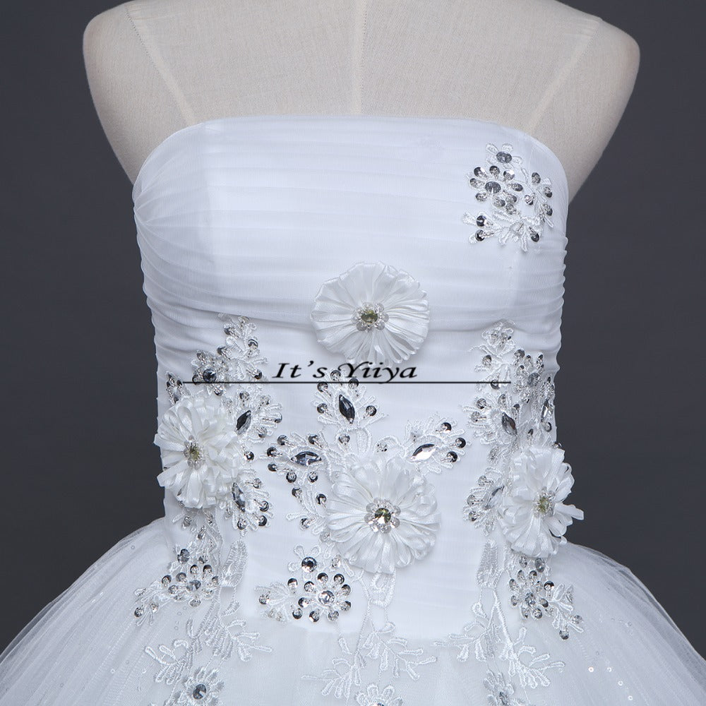 HOT Free shipping new 2015 white princess fashionable lace wedding dress romantic tulle wedding dresses Vestidos De Novia HS111