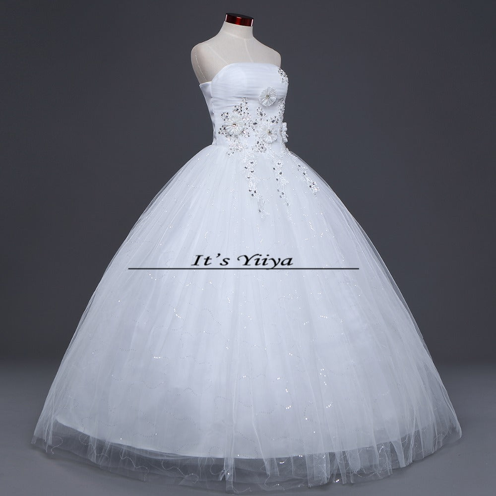 HOT Free shipping new 2015 white princess fashionable lace wedding dress romantic tulle wedding dresses Vestidos De Novia HS111