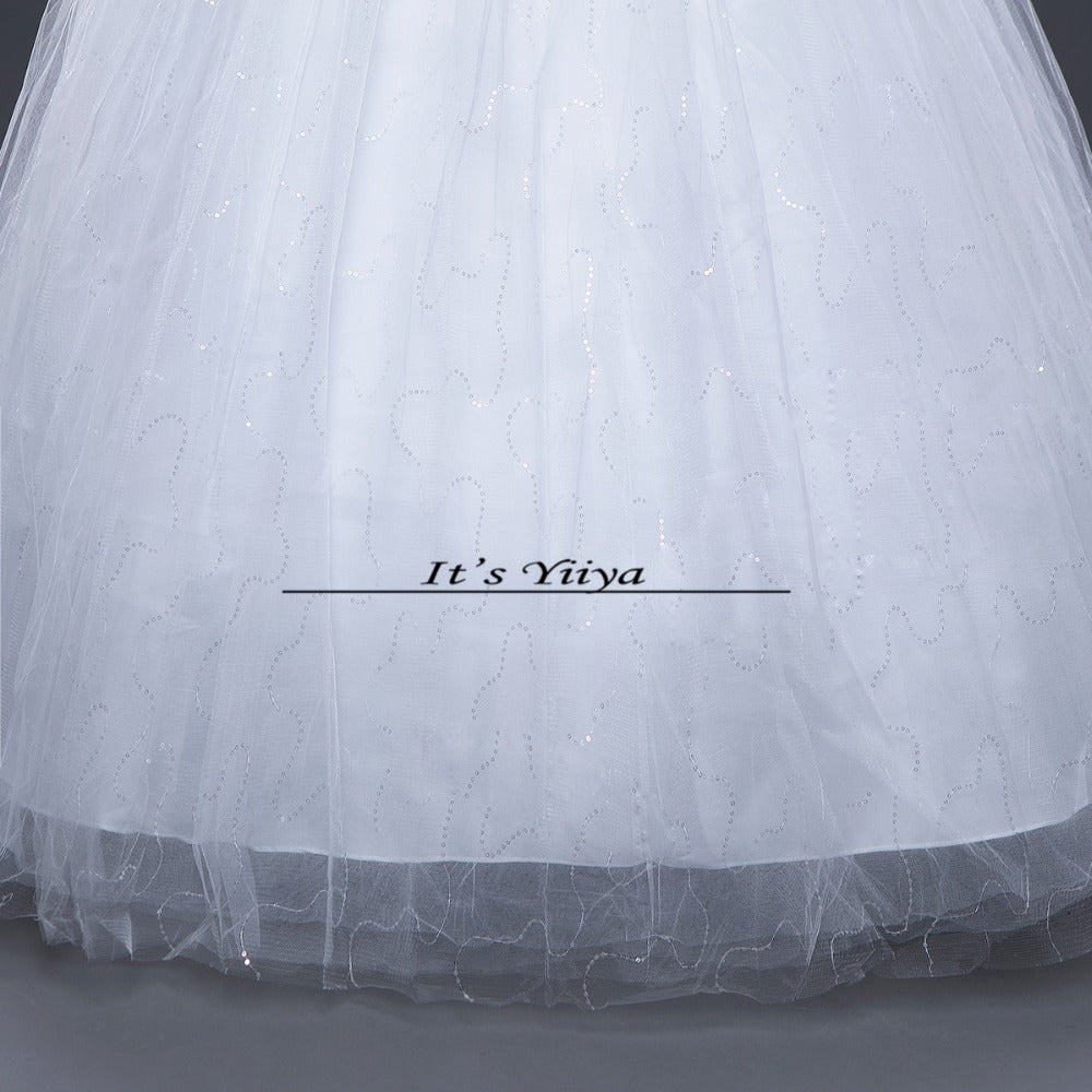 Free shipping new 2016 quality wedding dress white wedding gown bridal Sleeveless wedding dresses Bride Vestidos De Novia Y1095