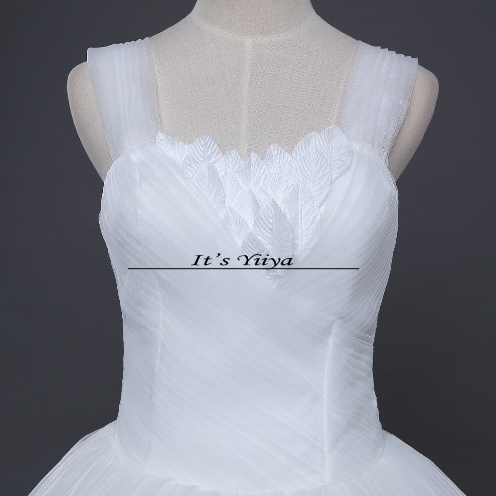 Free shipping New 2017 Summer Strapless Tulle Simple Wedding Dresses Plus size Princess Bride Frocks Vestidos De Novia HS250