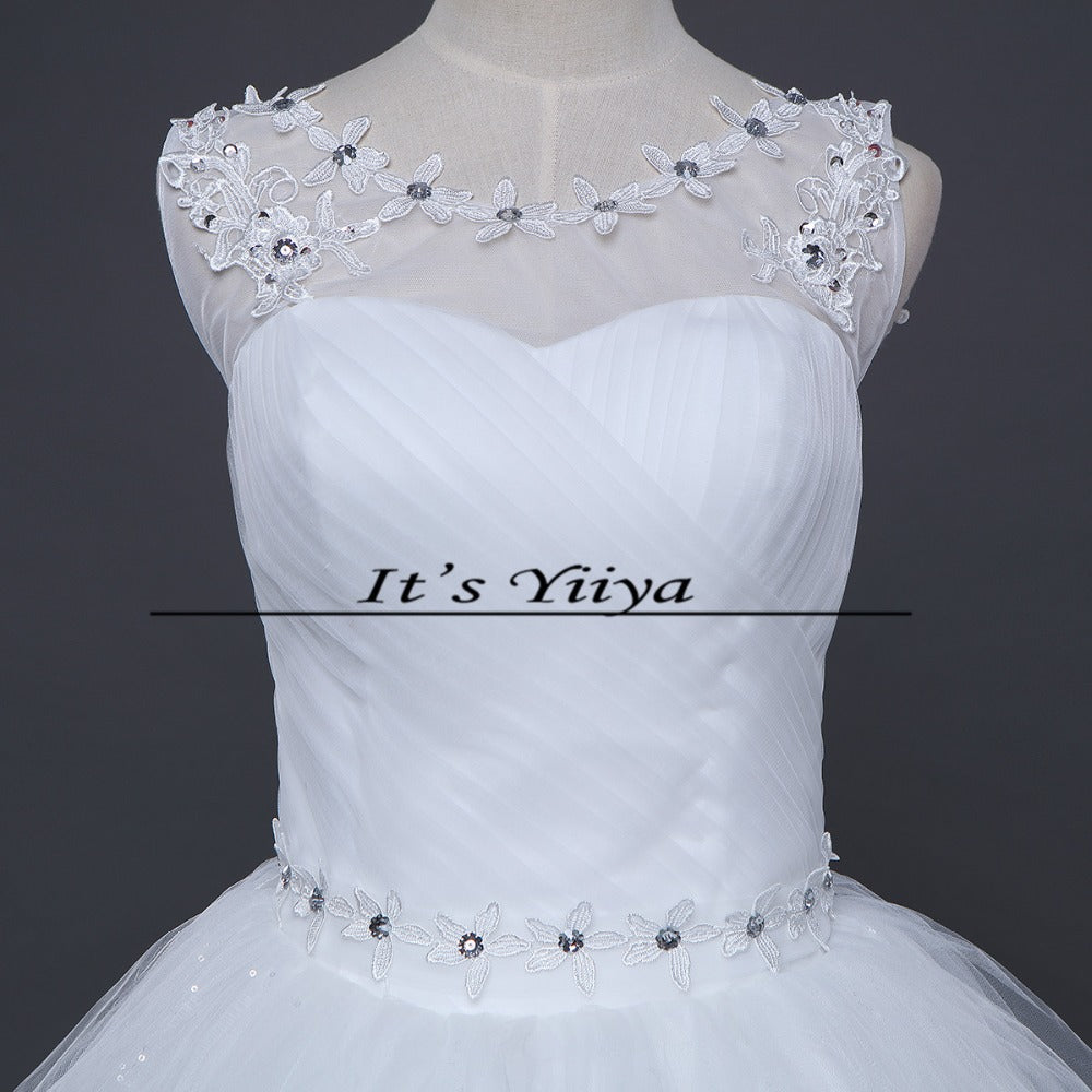 Free shipping wedding dresses 2015 white plus size lace up cheap China wedding gowns white bridal dress Vestidos De Novia HS157