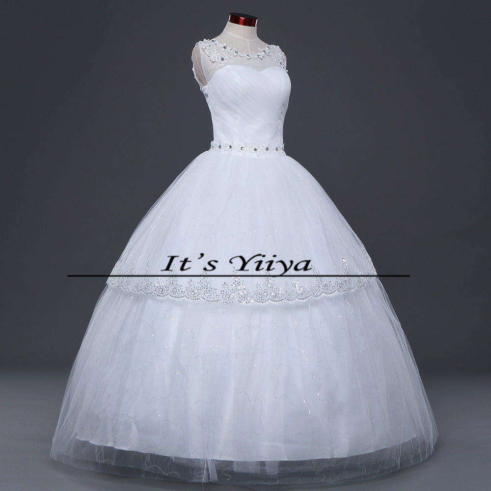 Free shipping wedding dresses 2015 white plus size lace up cheap China wedding gowns white bridal dress Vestidos De Novia HS157