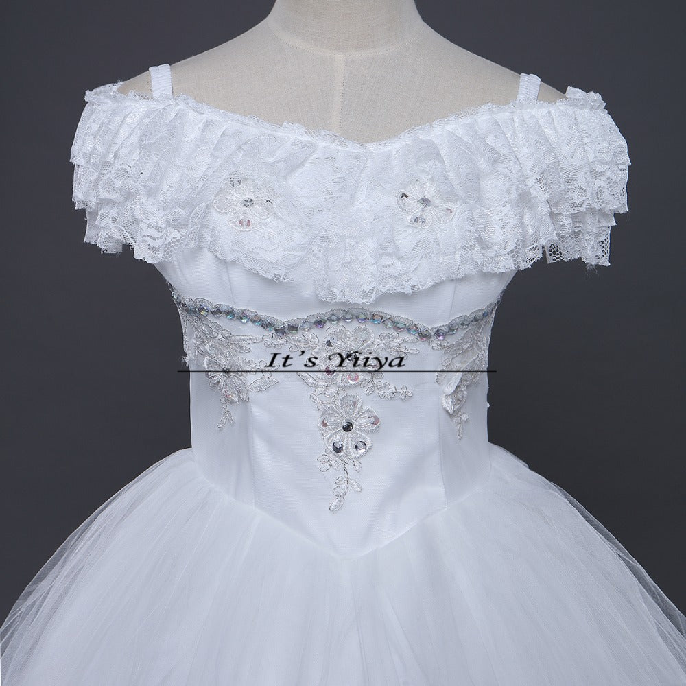Free shipping 2015 new fashionable lace up cheap Vestidos De Novia white princess wedding dresses remantic wedding gown Y306