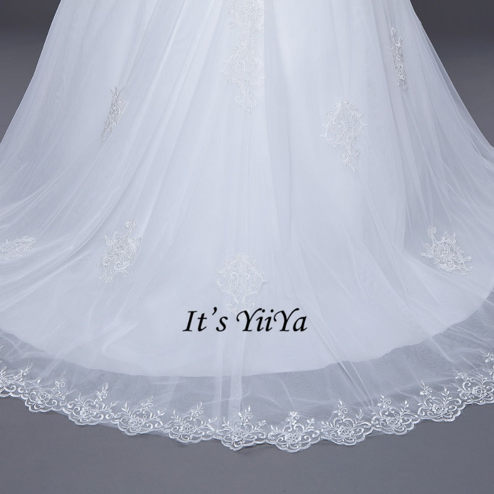 2017 Free shipping New Arrival Sleeveless Wedding Dresses Long Train Gowns Frocks dress Strapless Vestidos De Novia IY018