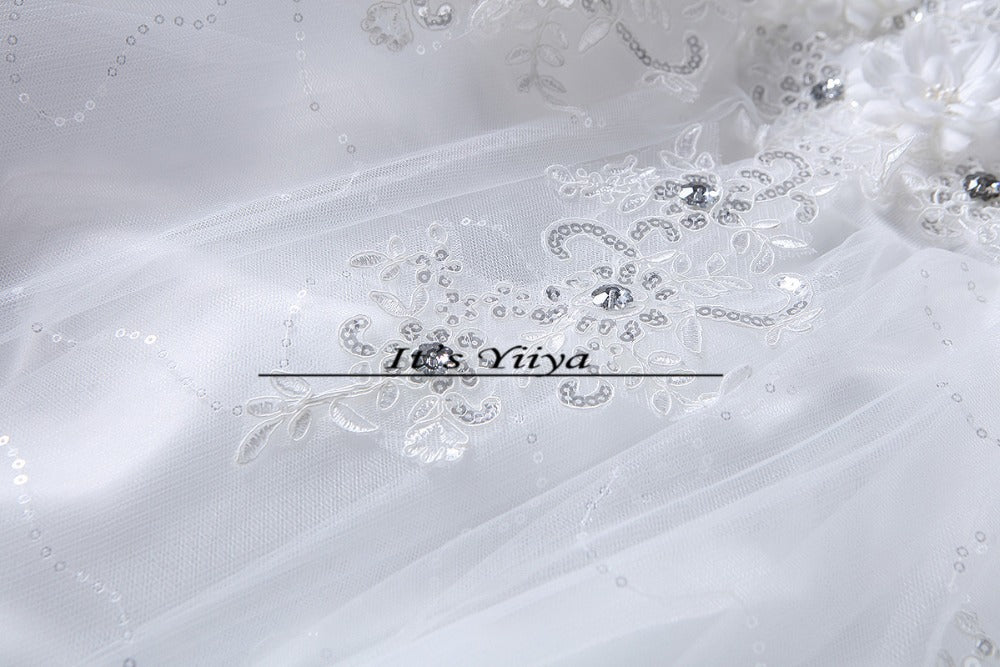 DHL Free Shipping New Train White Vestidos De Novia Design Bride Wedding frocks Boat Neck Flowers Bridal Wedding dresses TH82