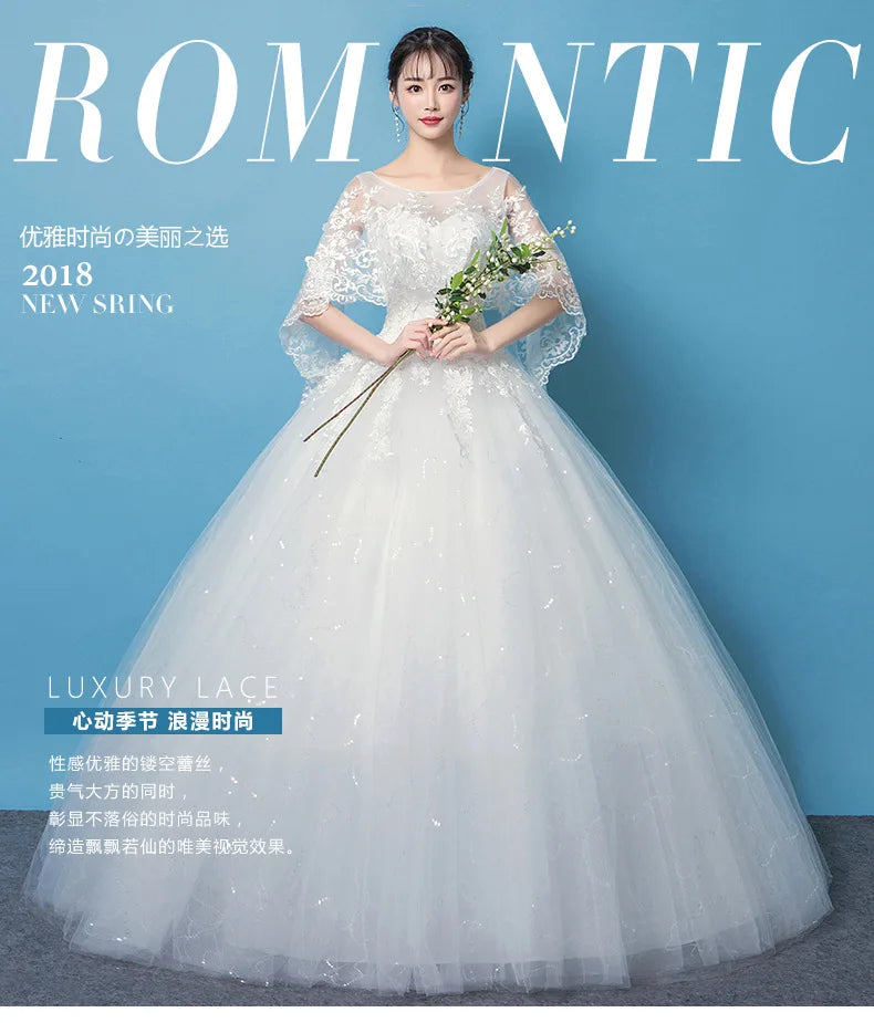 Cheap Sweetheart Korean Pluse Size Wedding Dress New Fashion Elegant Girl Customization Large