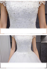 Load image into Gallery viewer, Classic O-neck Lace Up Ball Gown
