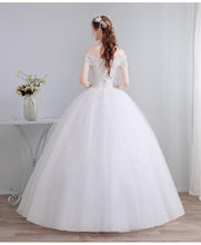 Load image into Gallery viewer, 2023 Prinecess Wedding Dresses Off The Shoulder Lace Wedding Gown Lace Up Ball Gown Bridal Dress
