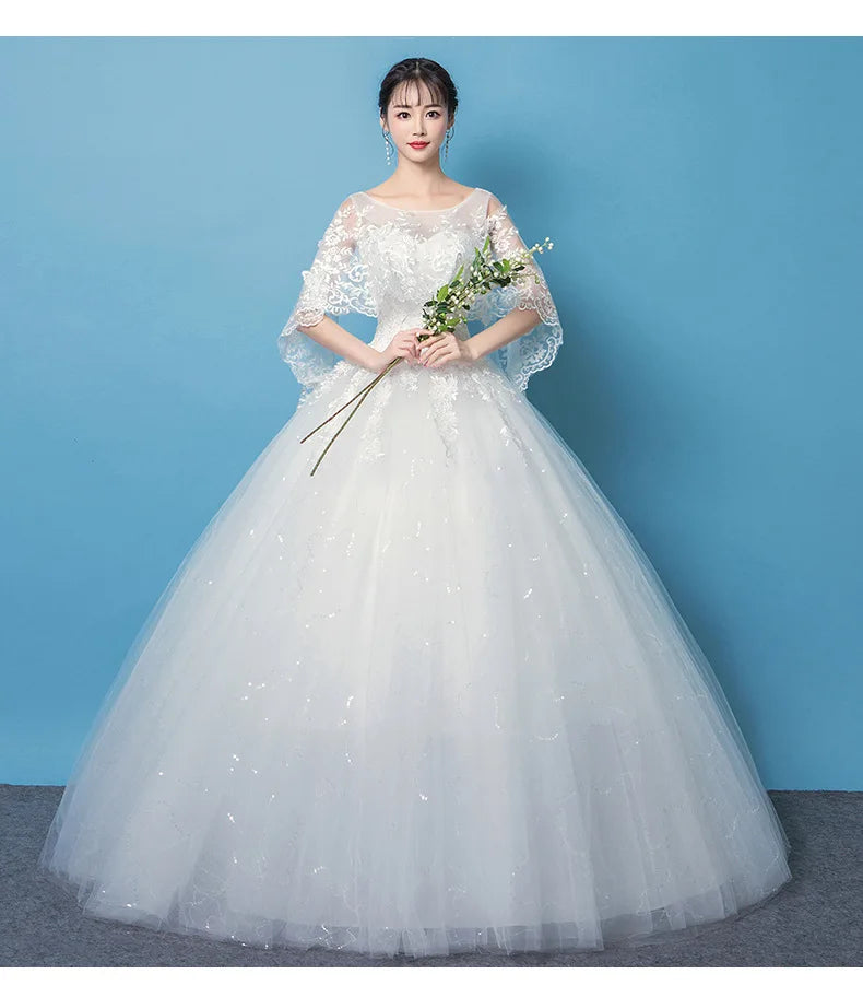 Cheap Sweetheart Korean Pluse Size Wedding Dress New Fashion Elegant Girl Customization Large