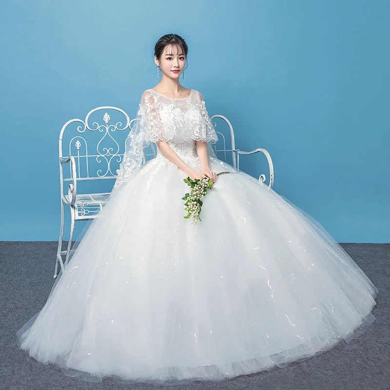 Cheap Sweetheart Korean Pluse Size Wedding Dress New Fashion Elegant Girl Customization Large