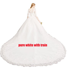 Load image into Gallery viewer, Grande Taille 2023 New The Half Sleeve Ball Gown Luxury Lace Embroidery Wedding Dress
