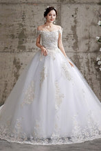 Load image into Gallery viewer, Off The Shoulder New Bride Dresses Simple Wedding Gowns Plus Size Vestido De Noiva
