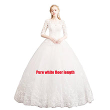 Load image into Gallery viewer, Grande Taille 2023 New The Half Sleeve Ball Gown Luxury Lace Embroidery Wedding Dress
