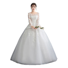 Load image into Gallery viewer, Cheap Wedding Dress 2023 New Full Sleeve Classic Embroidery Lace Up Ball Gown Princess Wedding Dresses Robe De Mariee
