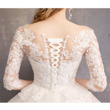 Load image into Gallery viewer, Grande Taille 2023 New The Half Sleeve Ball Gown Luxury Lace Embroidery Wedding Dress

