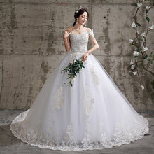 Load image into Gallery viewer, Off The Shoulder New Bride Dresses Simple Wedding Gowns Plus Size Vestido De Noiva
