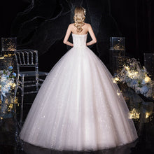 Load image into Gallery viewer, Strapless Elegant Lace Wedding Gown Princes
