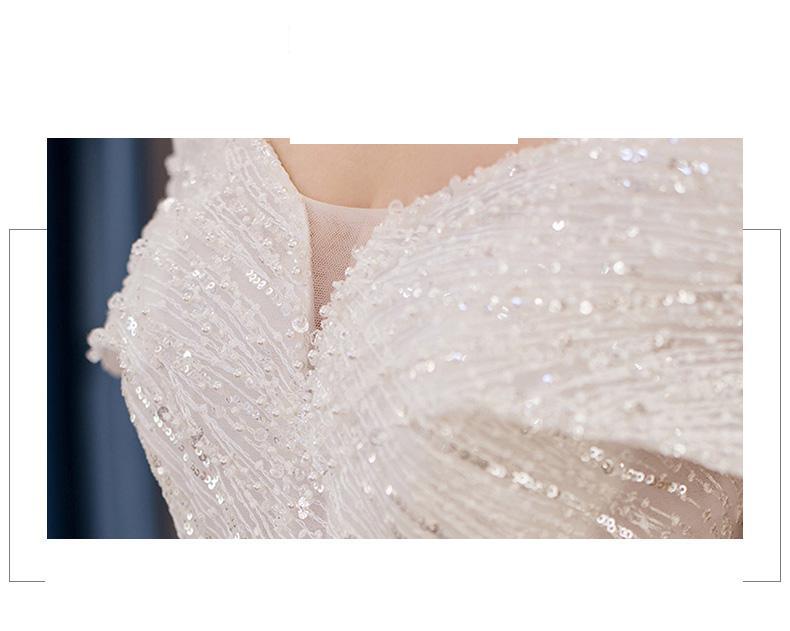 Off The Shoulder Wedding Dress Sweep Train Ball Gown Wedding Gown Vestido De Noiva Luxury Prinecess Bride Dress
