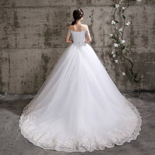 Load image into Gallery viewer, Off The Shoulder New Bride Dresses Simple Wedding Gowns Plus Size Vestido De Noiva
