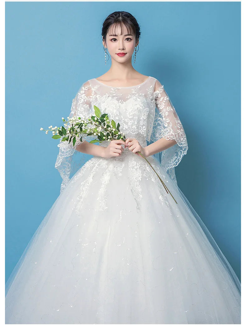 Cheap Sweetheart Korean Pluse Size Wedding Dress New Fashion Elegant Girl Customization Large