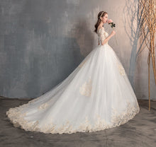 Load image into Gallery viewer, Off The Shoulder Half Sleeve Wedding Gown Lace
