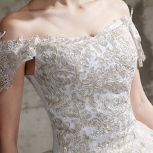 Load image into Gallery viewer, Off The Shoulder New Bride Dresses Simple Wedding Gowns Plus Size Vestido De Noiva
