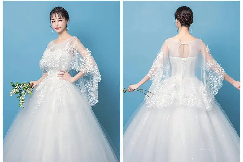 Cheap Sweetheart Korean Pluse Size Wedding Dress New Fashion Elegant Girl Customization Large