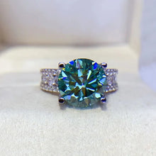 Load image into Gallery viewer, Real 2 Carat 8mm Moissanite Wedding Ring 925 Sterling Silver Band D Color
